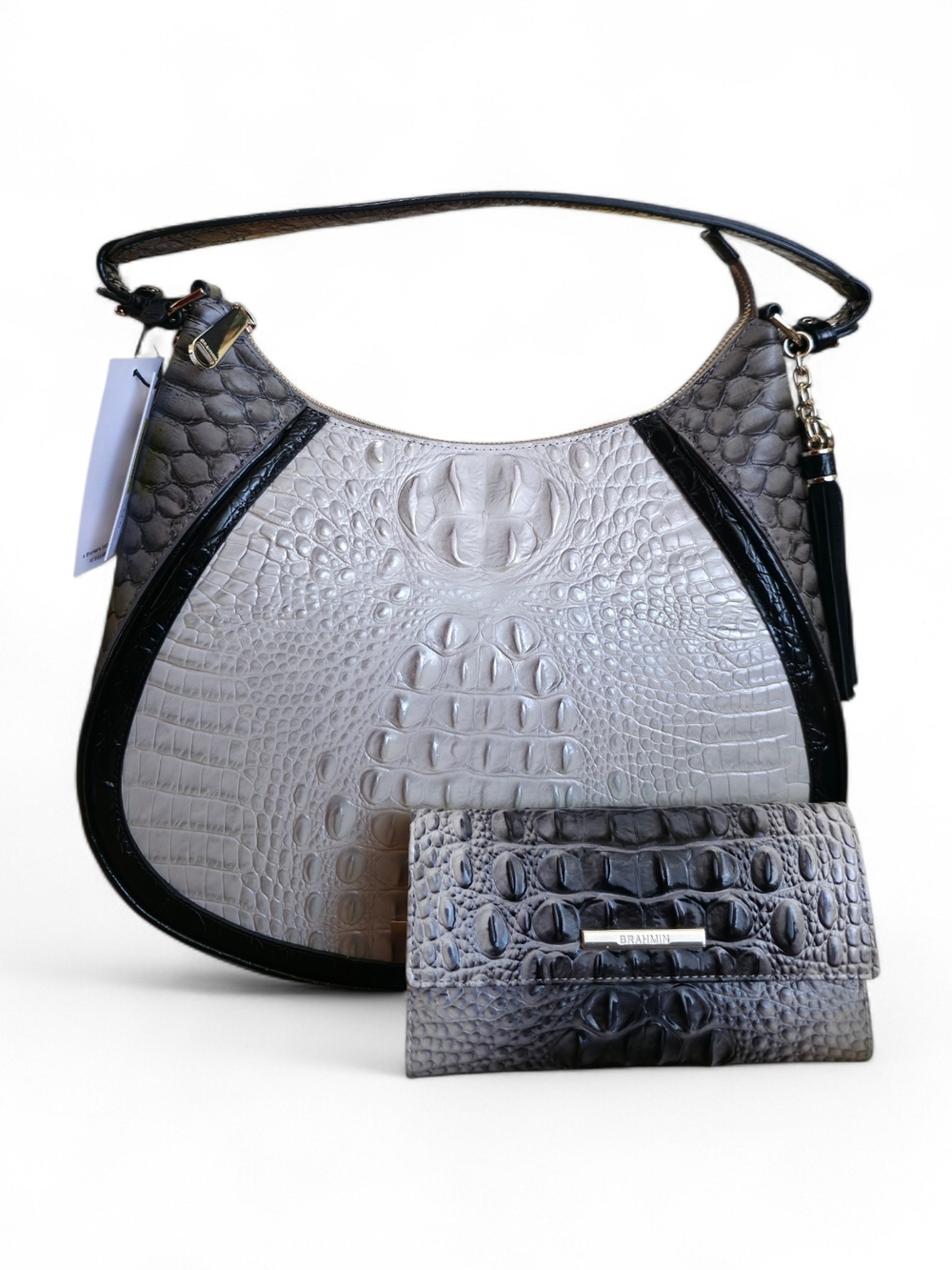 Brahmin Figaro Amira Shoulder Bag + Cordelia Wallet Set NWT